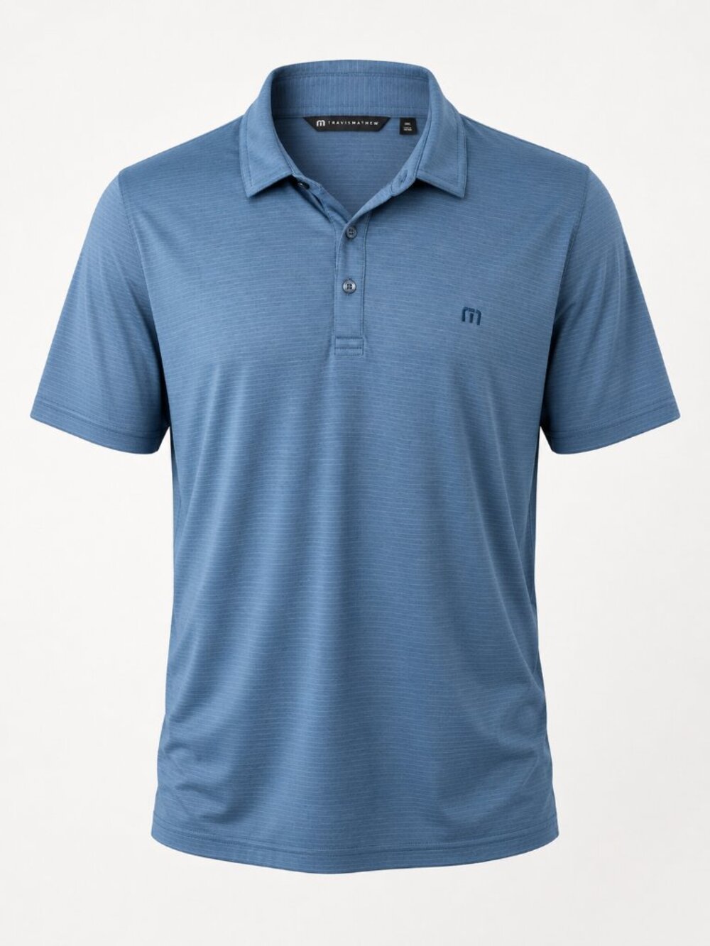 TravisMathew Men's Blue Performance Polo Shirt – Size XXXL Golf